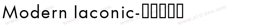 Modern Iaconic字体转换